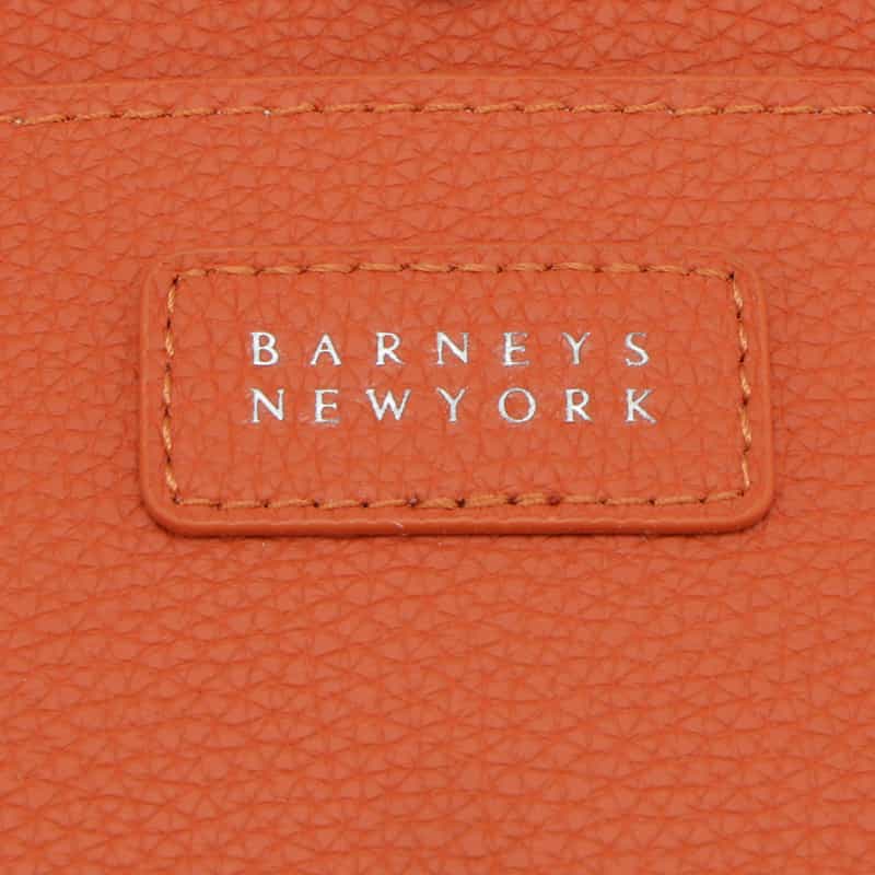 BARNEYS NEW YORK マイクロファイバーミニトートバッグ （S） ORANGE