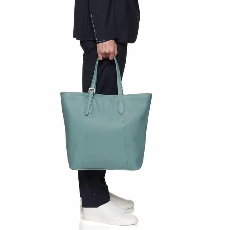 BARNEYS NEW YORK レザー トートバッグ BLACK