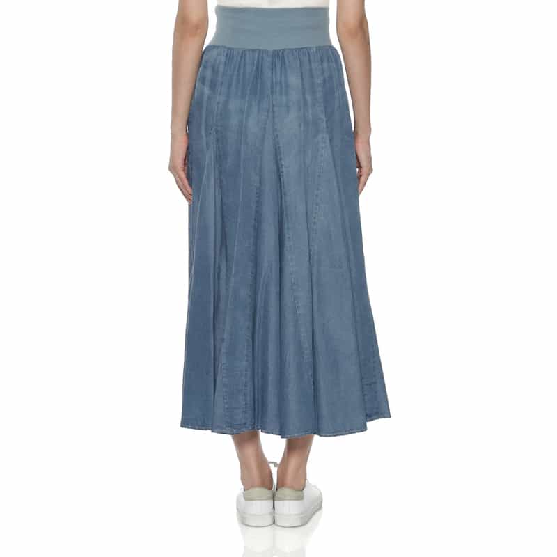 BARNEYS NEW YORK ウォッシャブル デニムスカート BLUE