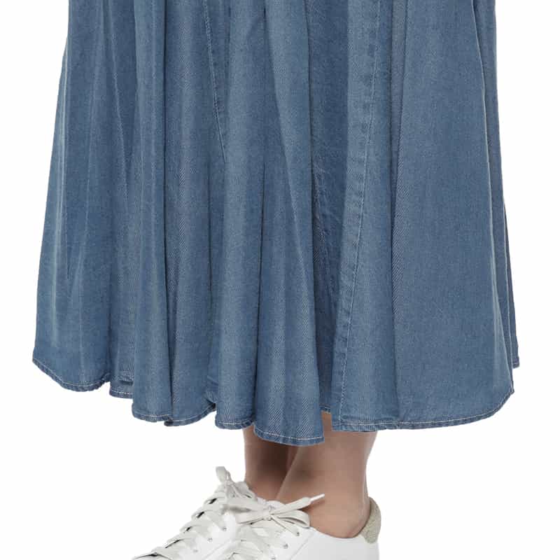 BARNEYS NEW YORK ウォッシャブル デニムスカート BLUE