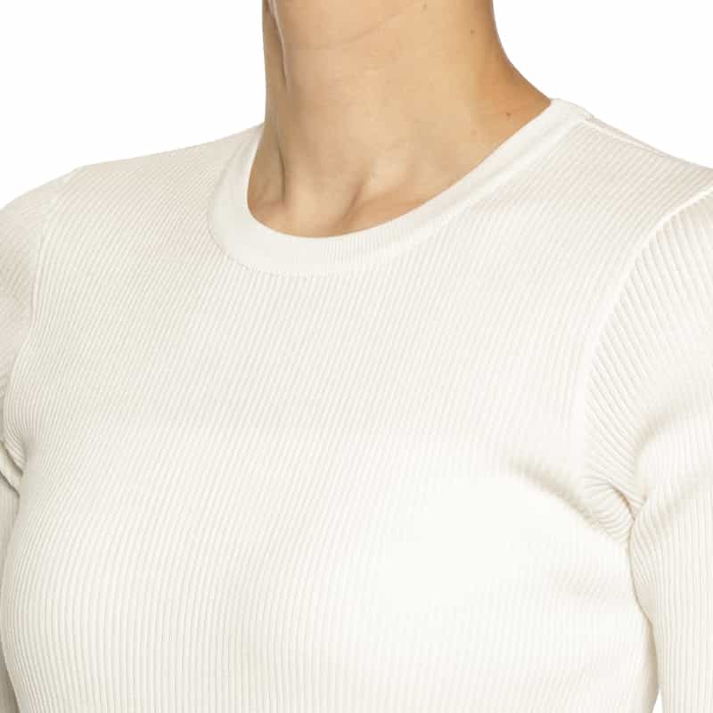 AURALEE AURALEE<オーラリー>ハイゲージ リブニットTシャツ WHITE