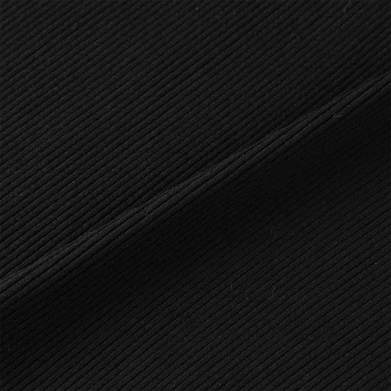 AURALEE AURALEE<オーラリー>ハイゲージ リブニットTシャツ BLACK