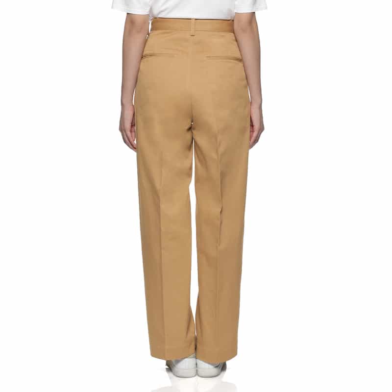 AURALEE コットンチノパンツ CAMEL