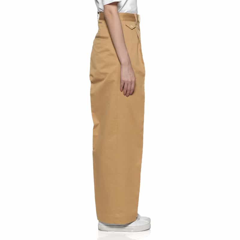 AURALEE コットンチノパンツ CAMEL