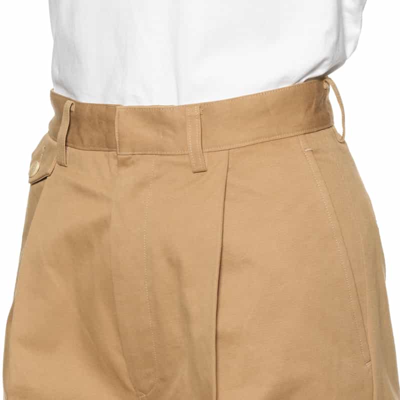 AURALEE コットンチノパンツ CAMEL