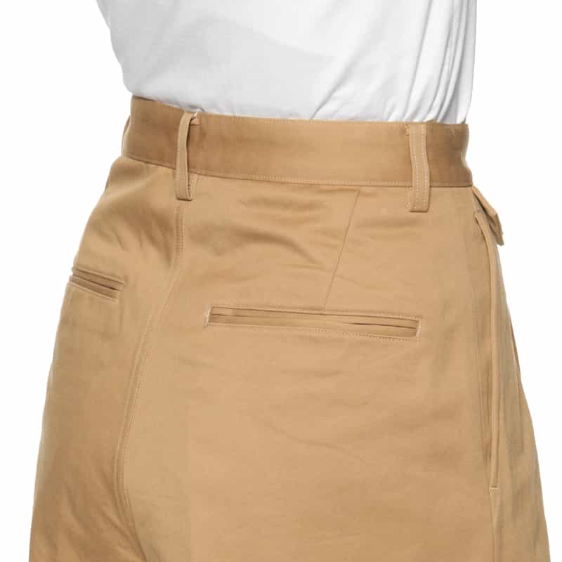 AURALEE コットンチノパンツ CAMEL