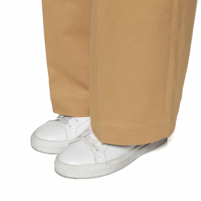 AURALEE コットンチノパンツ CAMEL