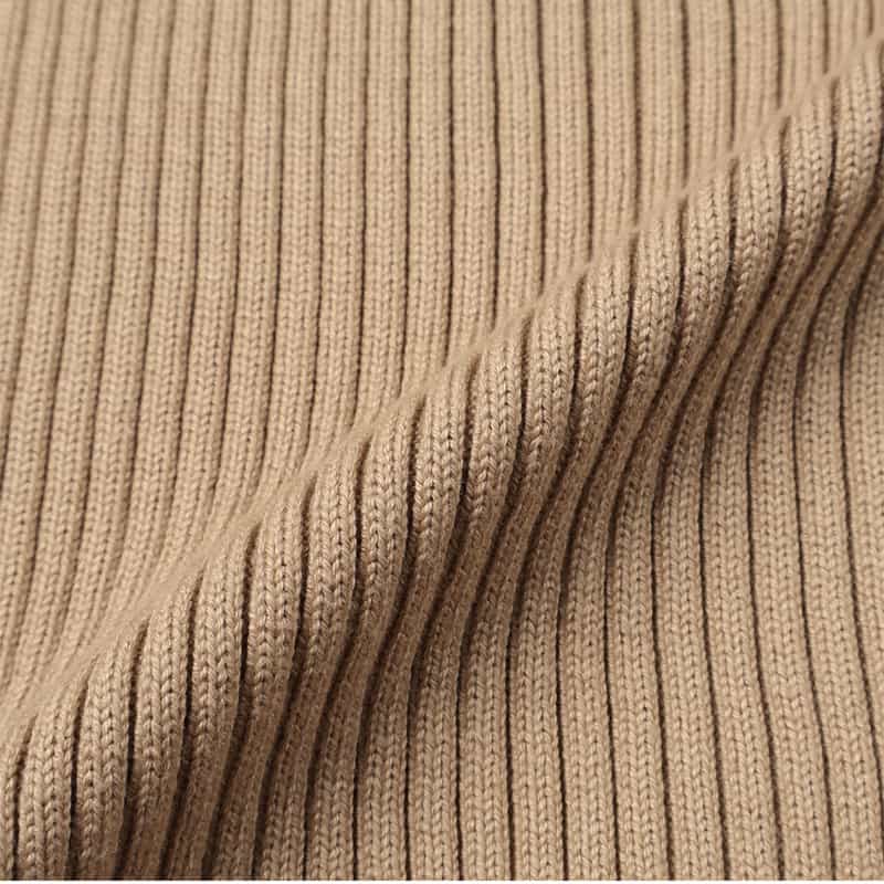 AURALEE Vネックリブニットベスト CAMEL