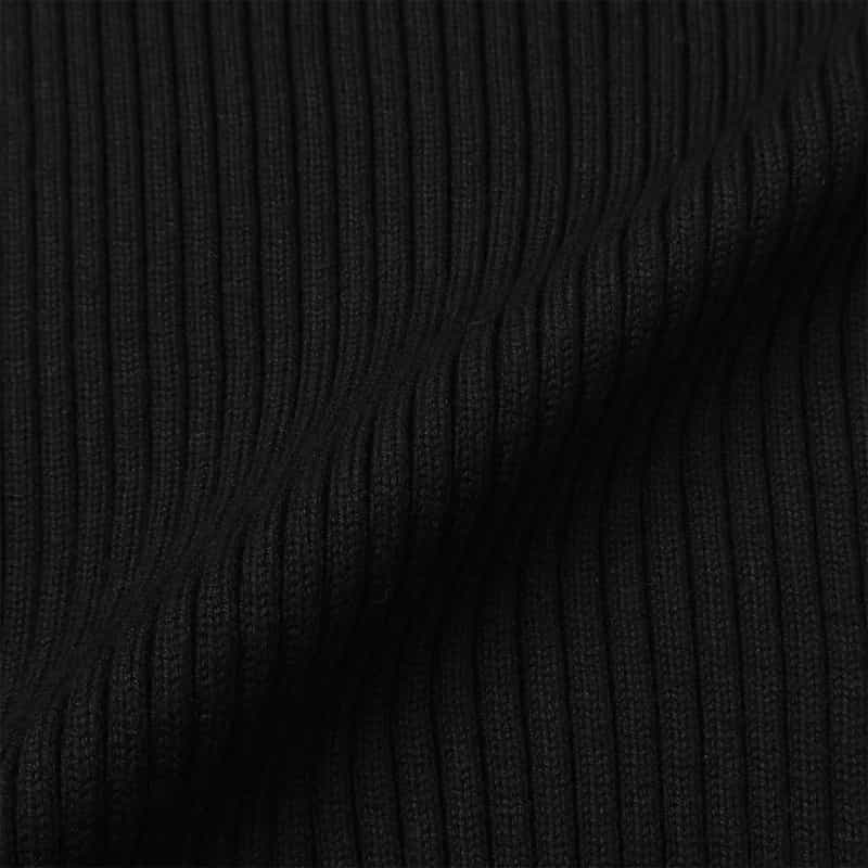 AURALEE Vネックリブニットベスト BLACK