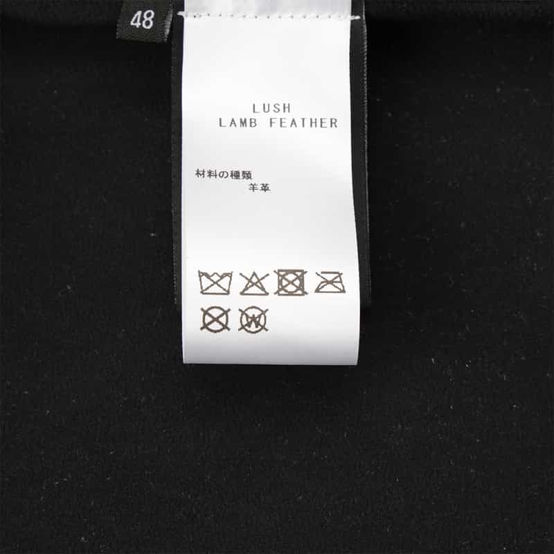 ARMA ラムレザー シャツジャケット BLACK