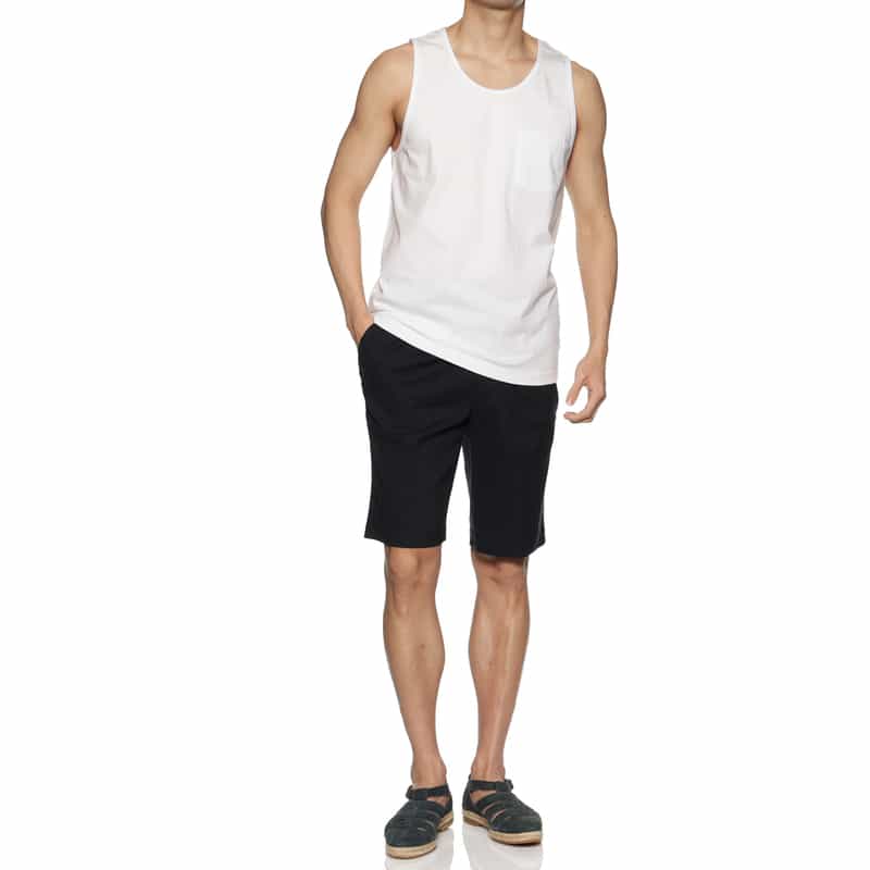 BARNEYS NEW YORK "BARNEYS" タンクトップ WHITE