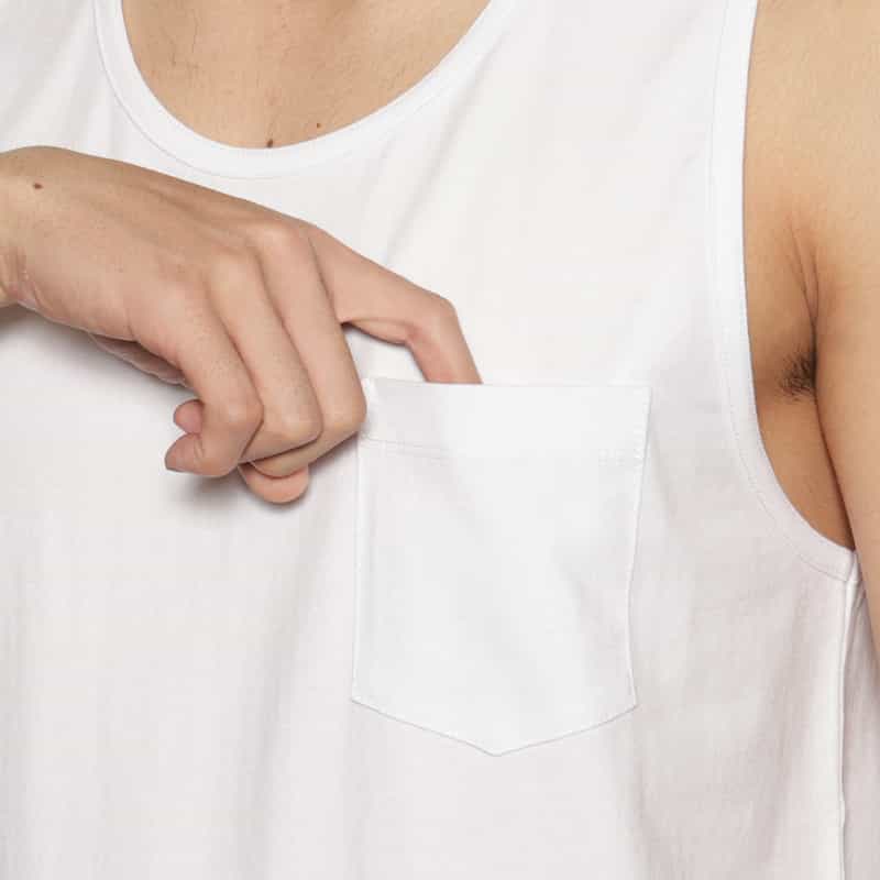 BARNEYS NEW YORK "BARNEYS" タンクトップ WHITE