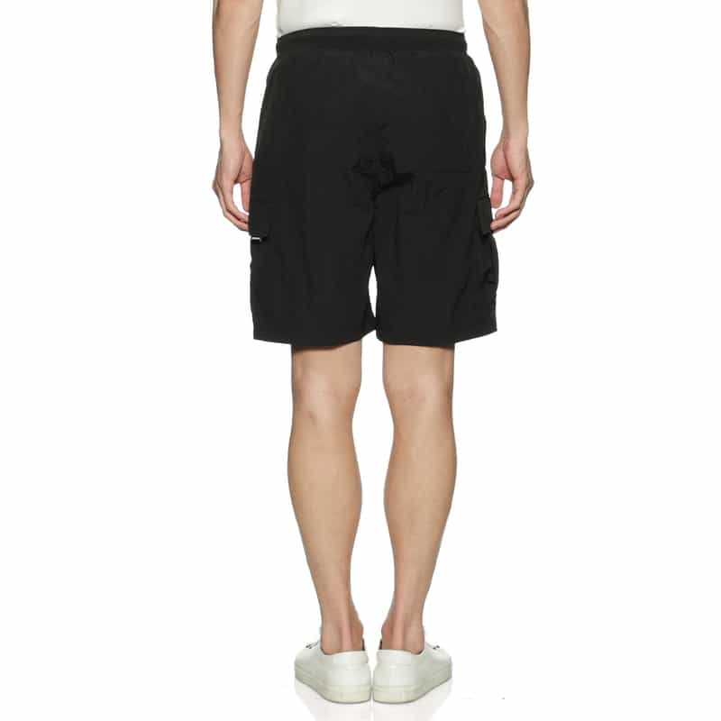 BARNEYS NEW YORK "BARNEYS" ロゴ入りナイロンカーゴショーツ BLACK
