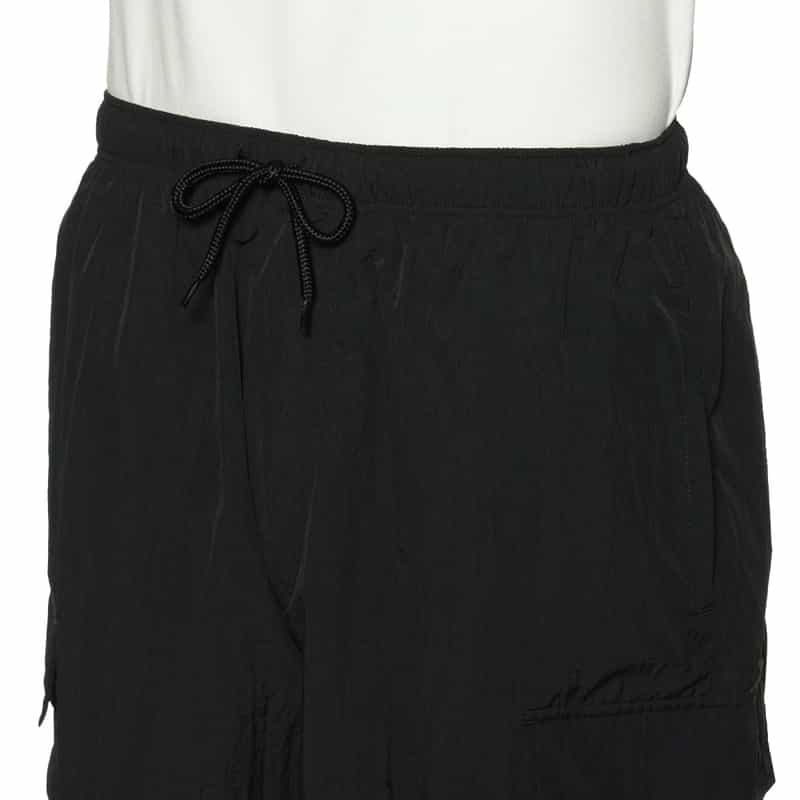 BARNEYS NEW YORK "BARNEYS" ロゴ入りナイロンカーゴショーツ BLACK