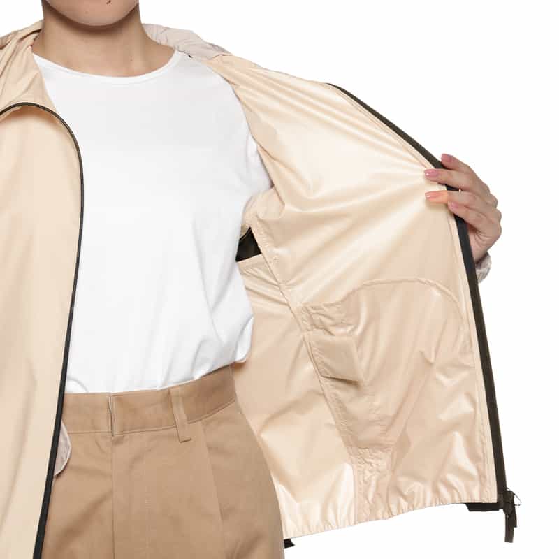 MONCLER ウォッシャブル ダブルジップアップブルゾン PINK