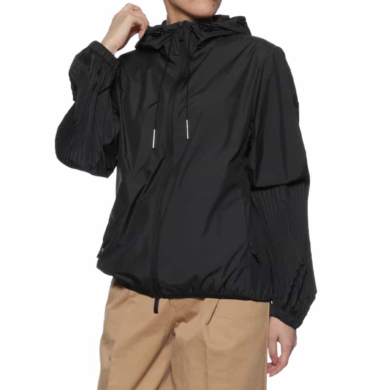 MONCLER ウォッシャブル ダブルジップアップブルゾン BLACK