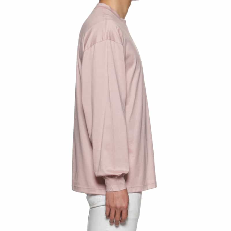 BARNEYS NEW YORK シルケット加工ロングスリーブTシャツ PINK