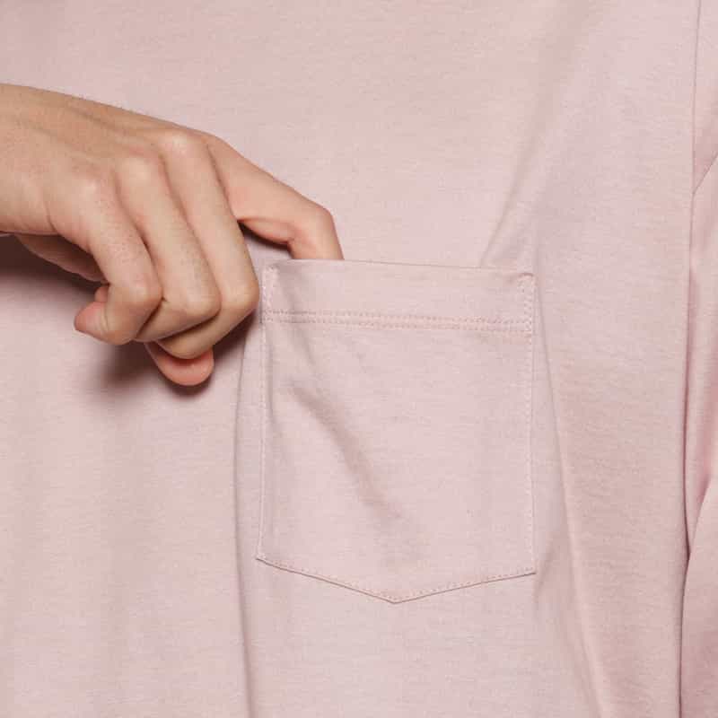 BARNEYS NEW YORK シルケット加工ロングスリーブTシャツ PINK