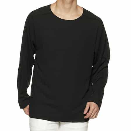 ワッフル素材ロングスリーブTシャツ