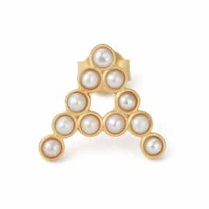 LA SOEUR<ラ スール>片耳ピアス "A"(パール)