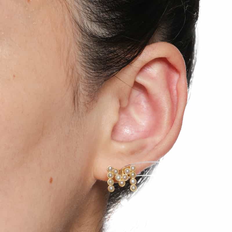 LA SOEUR LA SOEUR<ラ スール>片耳ピアス "M"(パール) NONE