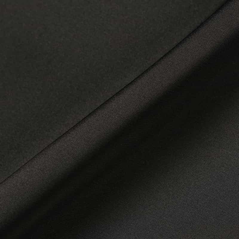 BARNEYS NEW YORK ウォッシャブル リボンタック入り異素材コンビネーションブラウス BLACK