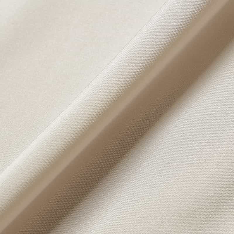 BARNEYS NEW YORK ウォッシャブル リボンタック入り異素材コンビネーションブラウス CHAMPAGNE