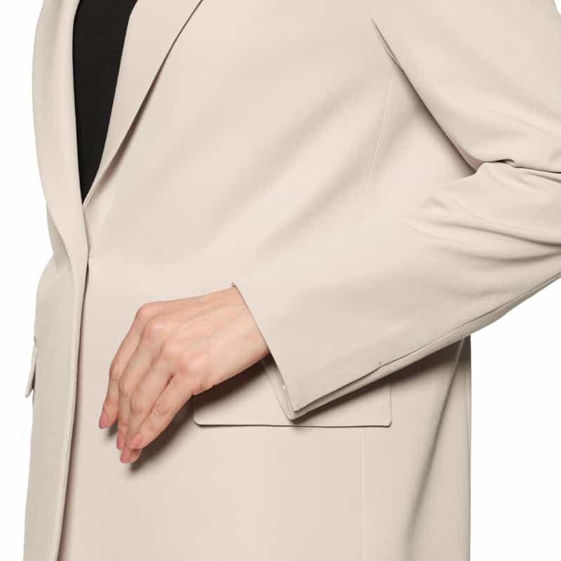 BARNEYS NEW YORK セットアップ ウォッシャブル ダブルクロス テーラードジャケット BEIGE