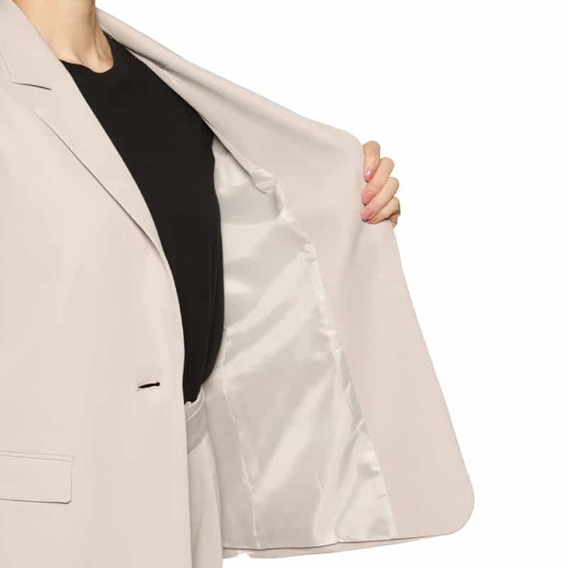 BARNEYS NEW YORK セットアップ ウォッシャブル ダブルクロス テーラードジャケット BEIGE