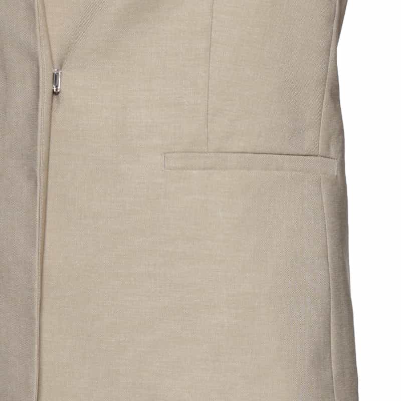 BARNEYS NEW YORK セットアップ ウォッシャブル キーネック ジャケット BEIGE