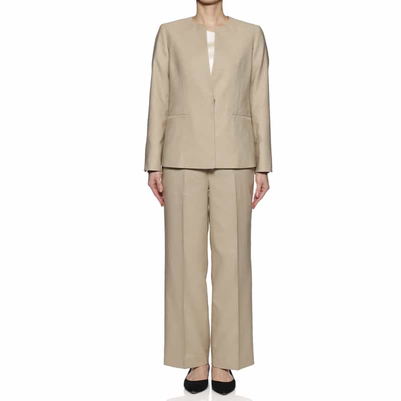 BARNEYS NEW YORK セットアップ ウォッシャブル パンツ BEIGE