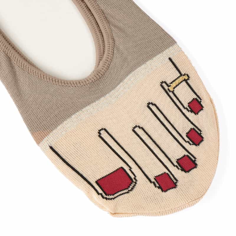 ONYVA ONYVA＜オニヴァ＞フットカバー"TE1441" GRAY BEIGE