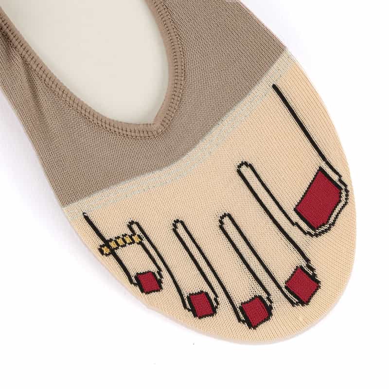 ONYVA ONYVA＜オニヴァ＞フットカバー"TE1441" GRAY BEIGE