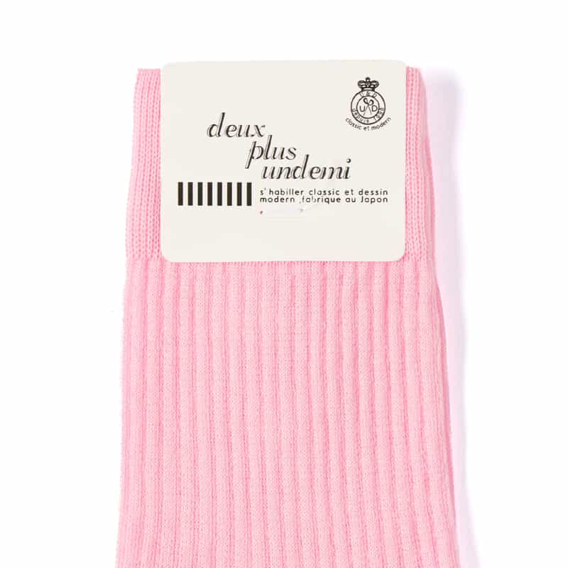 DEUX PLUS UNDEMI DEUX PLUS UNDEMI＜ドゥ プリュス アンドゥミ＞ソックス PINK