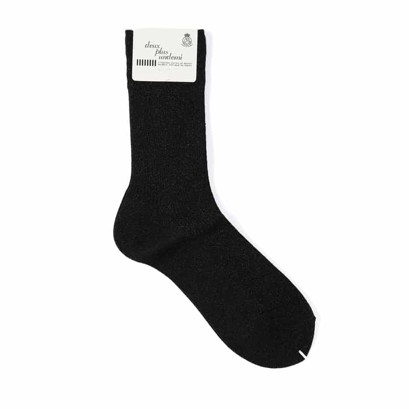 DEUX PLUS UNDEMI DEUX PLUS UNDEMI＜ドゥ プリュス アンドゥミ＞ソックス BLACK