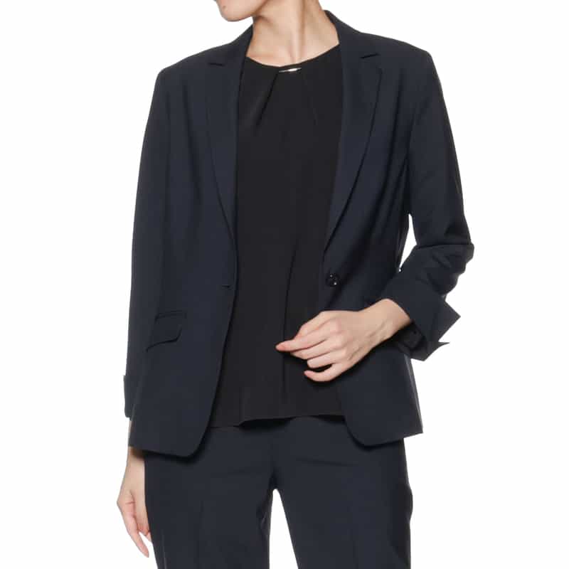 BARNEYS NEW YORK セットアップ ウォッシャブル テーラードジャケット NAVY