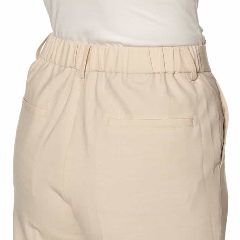 BARNEYS NEW YORK セットアップ ウォッシャブル ノーカラーストレートパンツ BEIGE