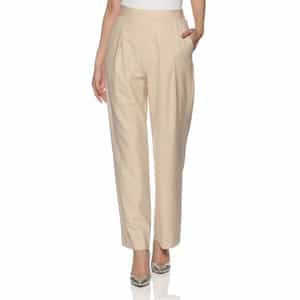 セットアップ ウォッシャブル タックワイドパンツ