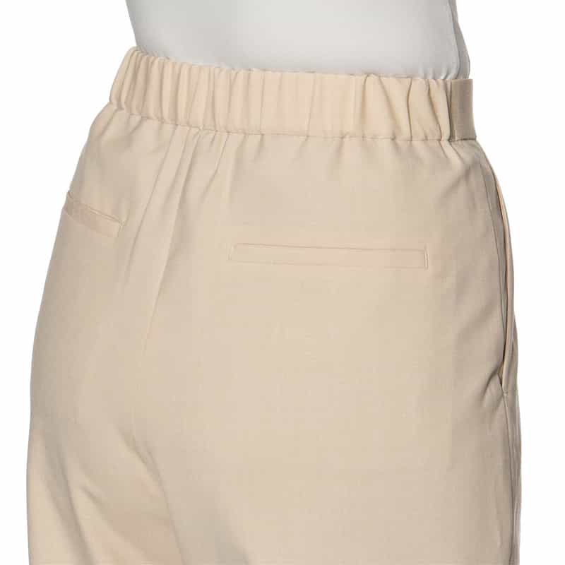 BARNEYS NEW YORK セットアップ ウォッシャブル タックワイドパンツ BEIGE