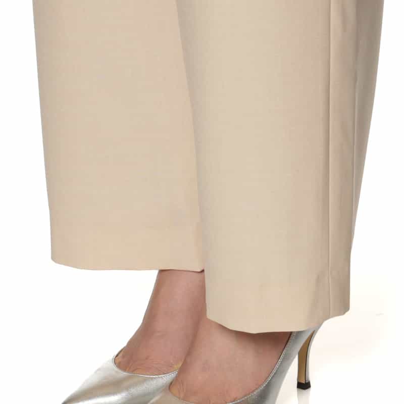 BARNEYS NEW YORK セットアップ ウォッシャブル タックワイドパンツ BEIGE