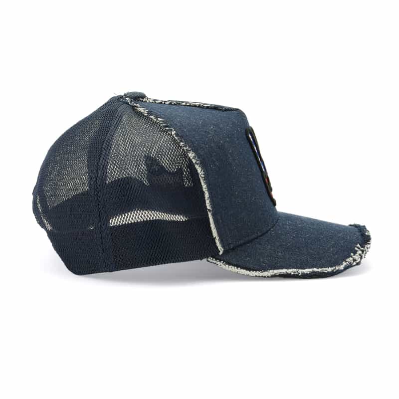 YOSHINORI KOTAKE DESIGN YOSHINORI KOTAKE DESIGN＜ヨシノリ コタケ デザイン＞ベースボールキャップ "PEACE" NAVY