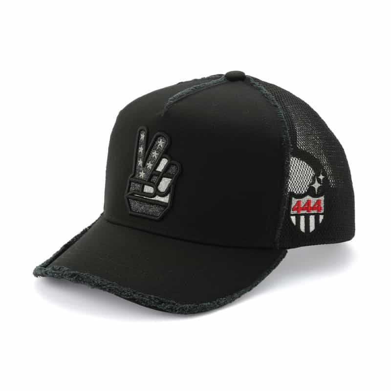 YOSHINORI KOTAKE DESIGN YOSHINORI KOTAKE DESIGN＜ヨシノリ コタケ デザイン＞ベースボールキャップ "PEACE" BLACK