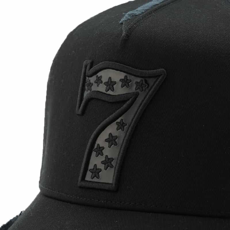 YOSHINORI KOTAKE DESIGN YOSHINORI KOTAKE DESIGN＜ヨシノリ コタケ デザイン＞ベースボールキャップ "7" BLACK