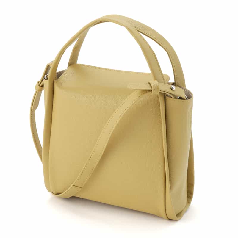 BARNEYS NEW YORK マイクロファイバー ハンドバッグ LT GREEN