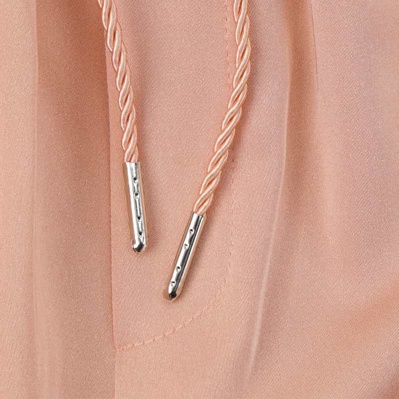 BARNEYS NEW YORK ドローストリング サテンカーゴパンツ PINK