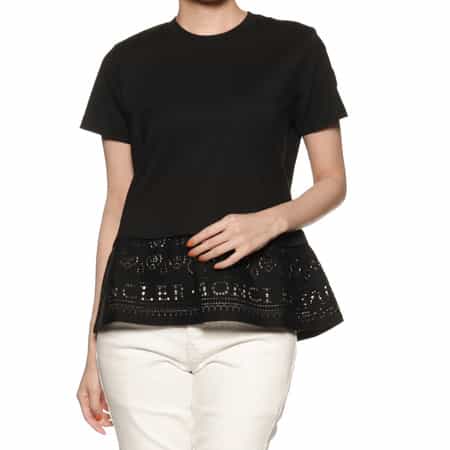 MONCLER モンクレール 23年製 ブラック バックロゴプリント SS T