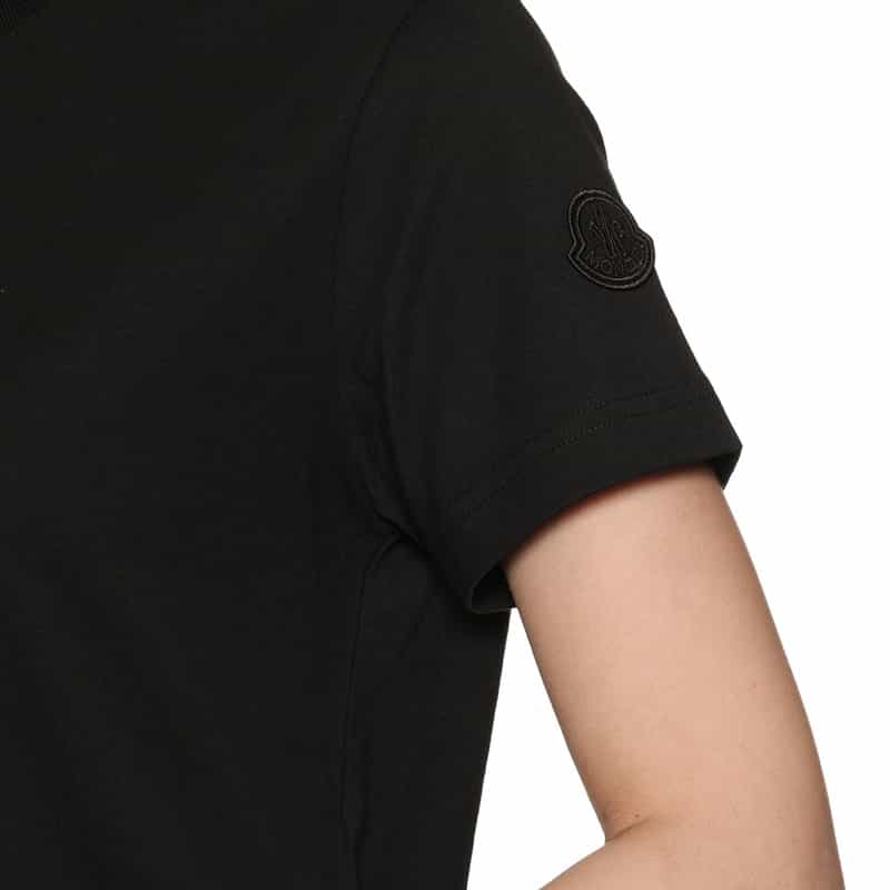 MONCLER レースヘム カットソー BLACK