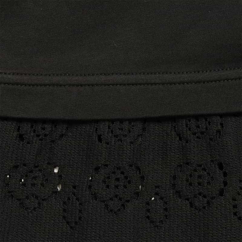 MONCLER レースヘム カットソー BLACK