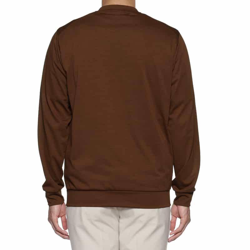 BARNEYS NEW YORK ウォッシャブル カーディガン BROWN