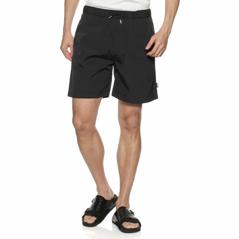 BARNEYS NEW YORK "BARNEYS" ドローストリング ショートパンツ BLACK